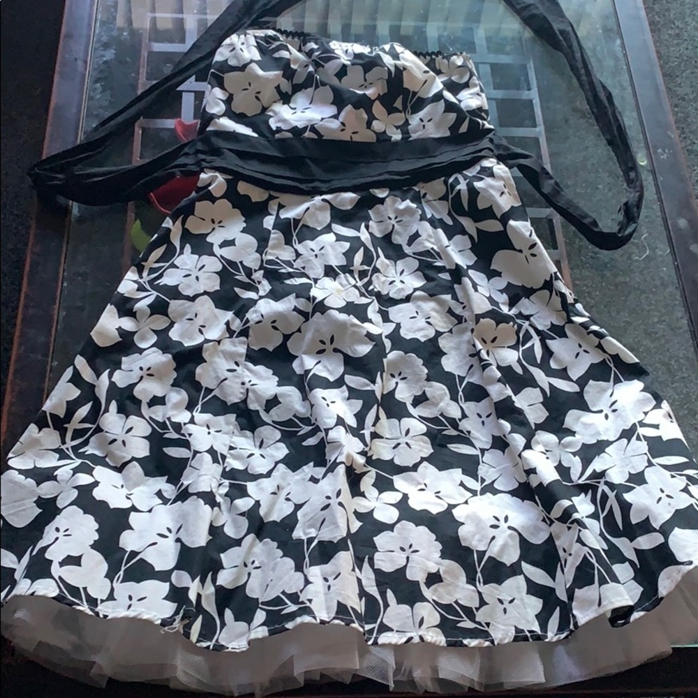 Strapless Poetry Floral dress